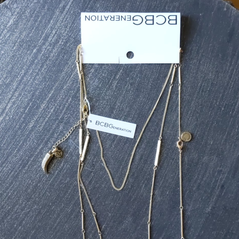 BCBG Gold layered necklace